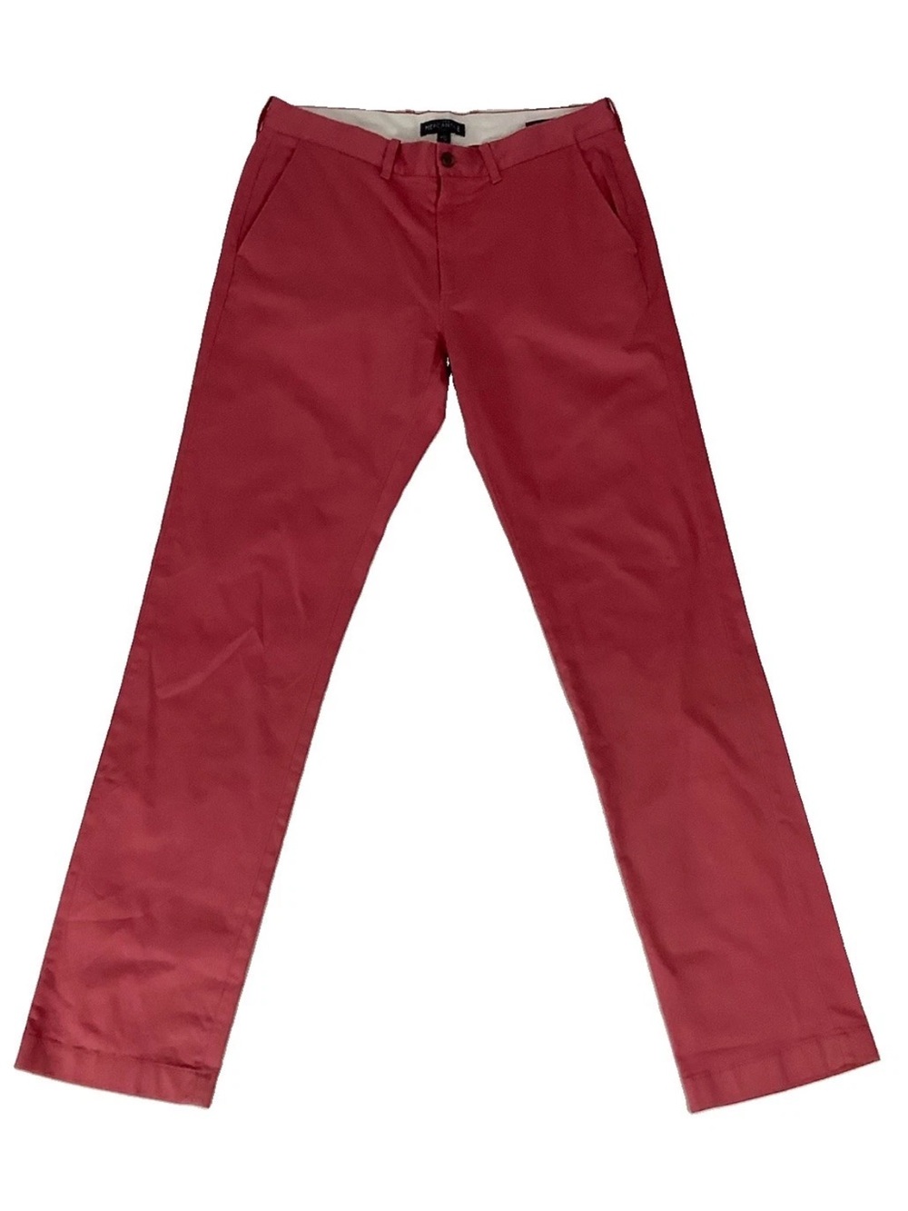 J Crew Mens Sz 32 X 34 Straight Fit Original Chino Pant In Pink Cotton Blend